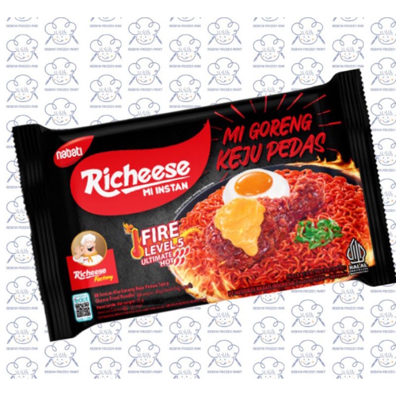 Richeese Mie Goreng Keju Mi Kuah Ramen Pedas All Varian Level Lev 0 3 5