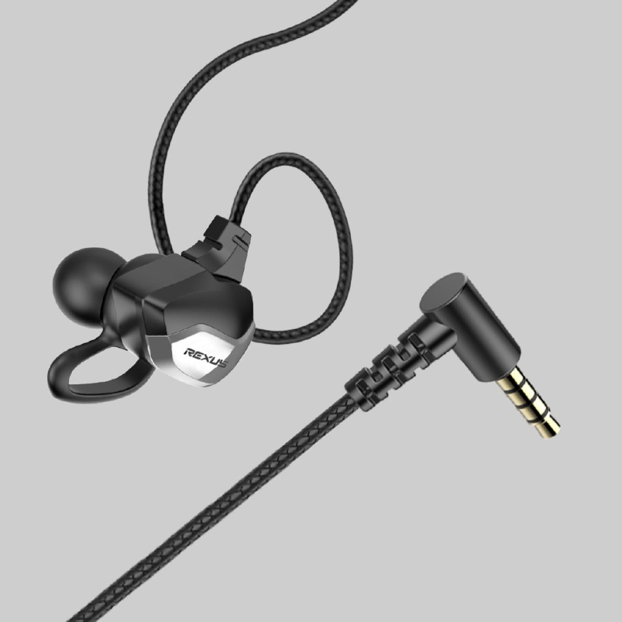Earphone Gaming Rexus ME-6 with Dual Michrophone