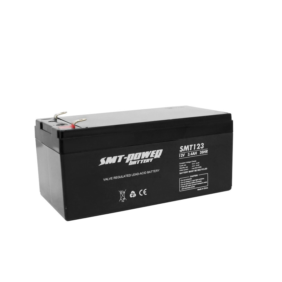 SMTPOWER Aki Baterai Battery VRLA 12V 12v 3,4Ah 12v 3.4Ah 12v 3400mAh