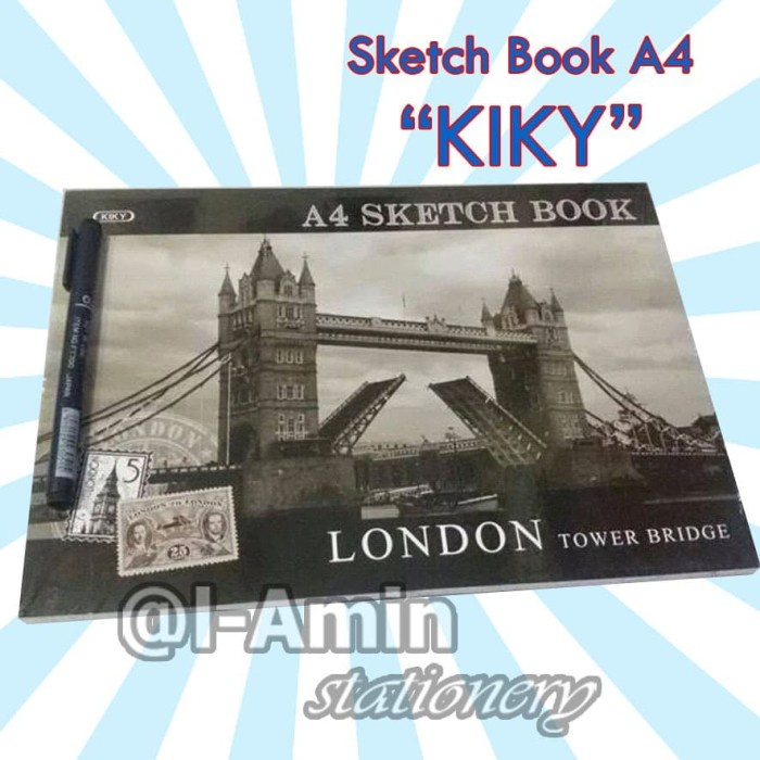 

Bergaransi Sketch Book / Buku Sketsa "Kiky" Ukuran A4 Diskon
