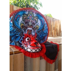 ✨Trend✔️ Barongan Devil Dewasa Anak Anak Sd Smp Asli Lampu Caplokan Kayu Buat Pentas Seni Ori Full s