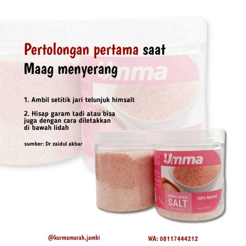 

garam Himalaya organik himalayan Salt asli kemasan 1kg