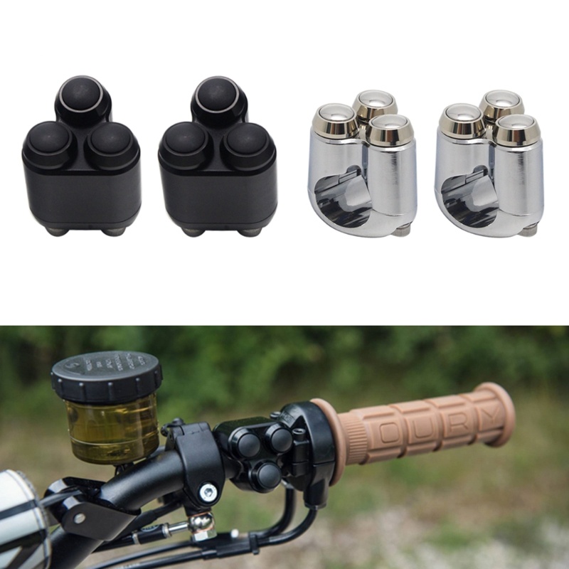 Zzz Saklar Switch Tekan 4 Tombol Bahan Aluminum Untuk Lampu Sein Dan Klakson Motor
