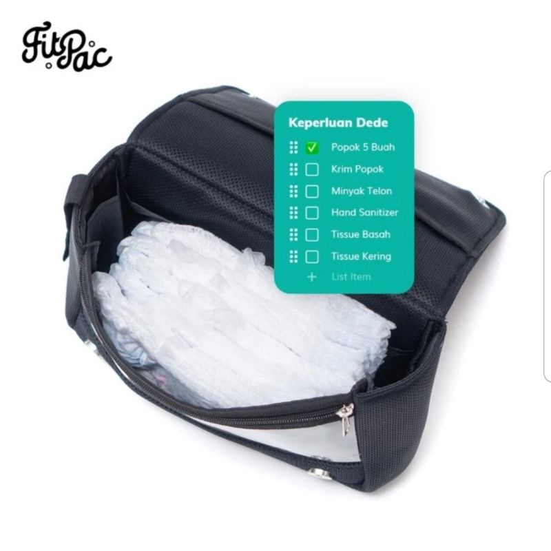 Fitpac Diaper Pouch Kecil / Tas Perlengkapan Bayi