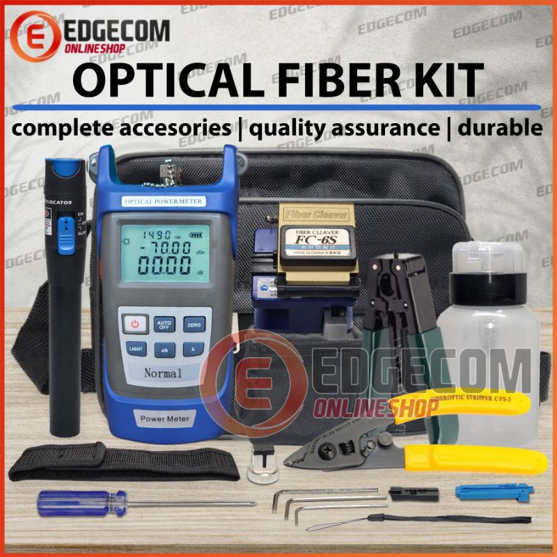 FTTH Toolkit Set Lengkap OPM VFL Cleaver Fiber Optic Tool kit set