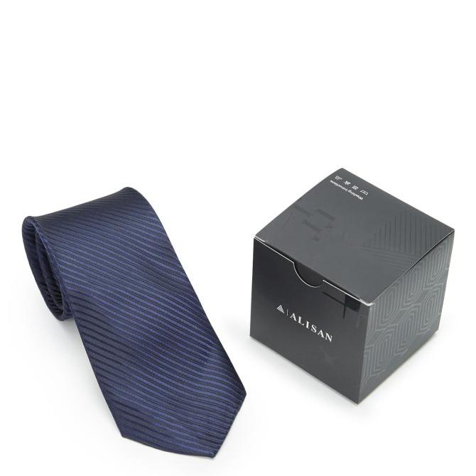Alisan Dasi Salur Biasa Biru Dongker ALDS002