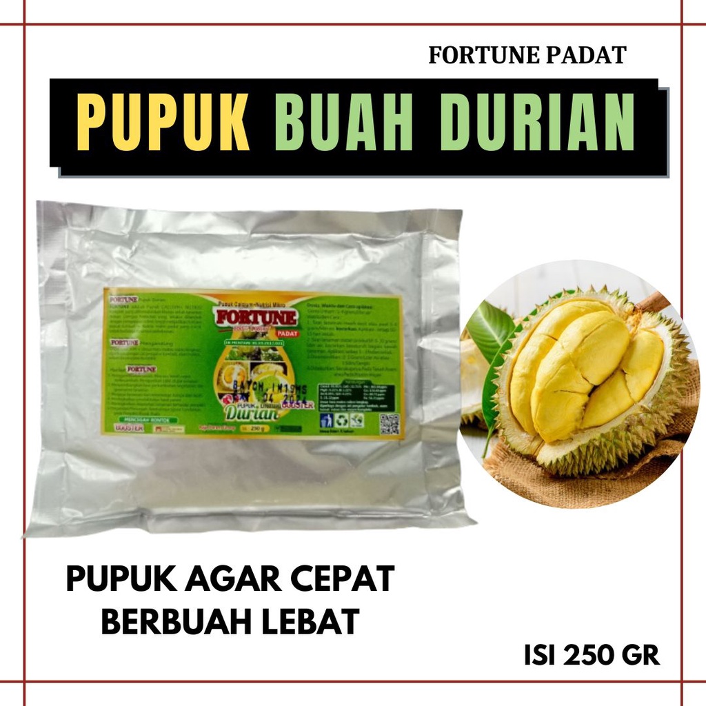 COD Pupuk Buah Lay Durian Lai Pelebat Buah dan Anti Rontok, Booster Multiguna Untuk Bibit Lay