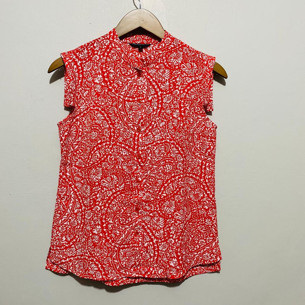 cloaks. / blouse the executive merah / kemeja / atasan wanita / preloved