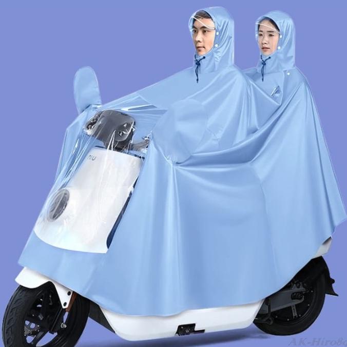 GQ365 AK Hiro89 Jas Hujan Motor Full Body 2 Lubang Kepala - JU4