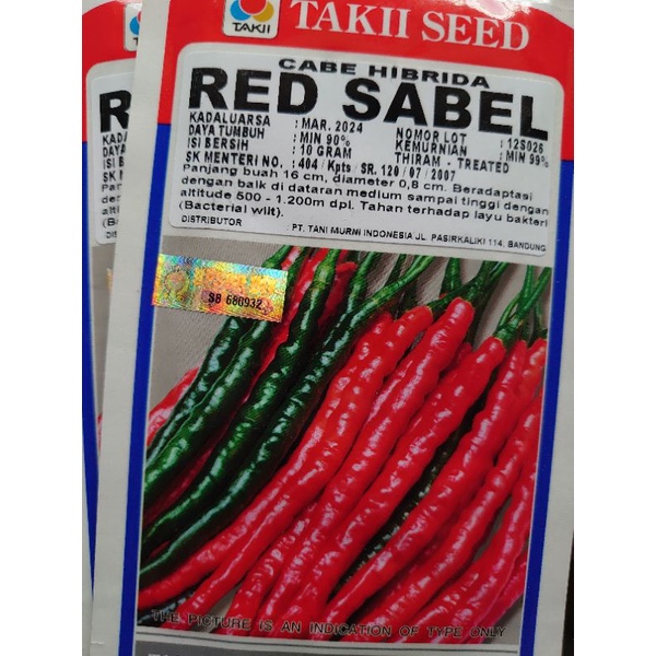 

cabai/cabe Hibrida RED SABEL