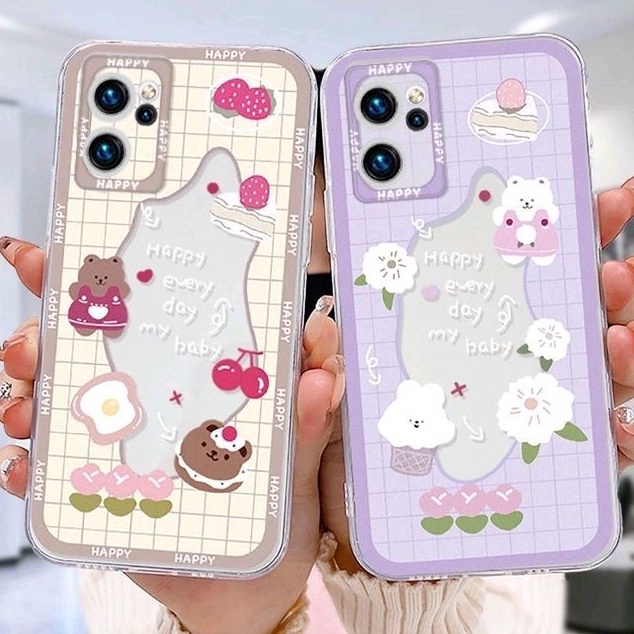 CASE MOTIF STRAWBERRY CHERRY FOR ALL TYPE REALME 5 5I 5S 7I C17 C15 C11 2021 C31 C35 C20 - UA