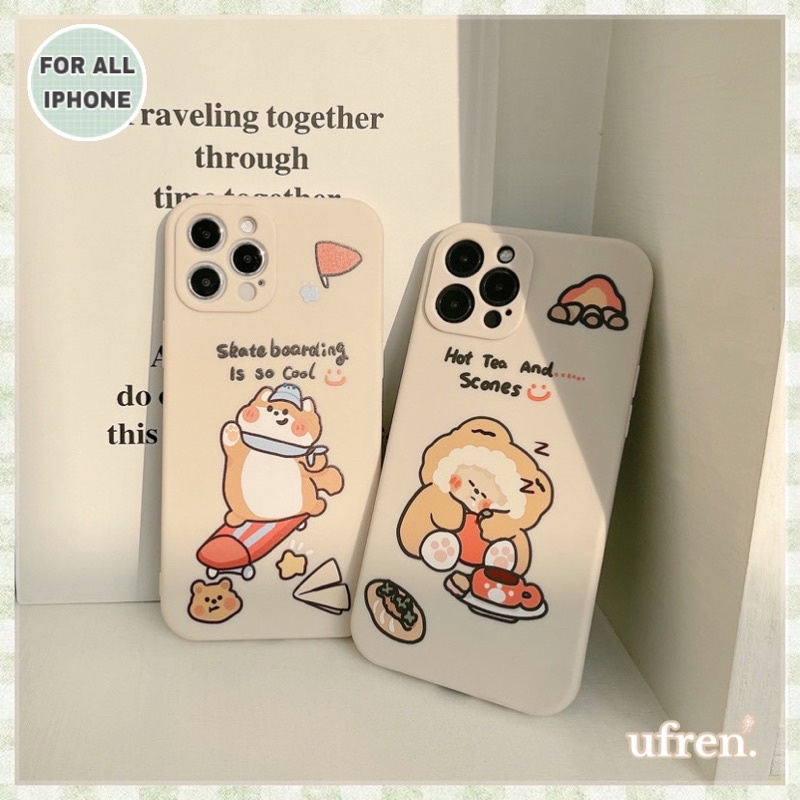 Softcase Silicone Cartoon Lens Cover For iPhone 12 11 Pro Max X Xr Xs Max 8Plus 7Plus 8 7