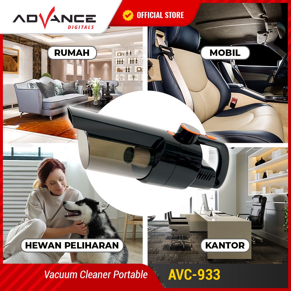 Vacuum Cleaner Advance AVC933 Penyedot Debu Multi Fungsi BERGARANSI RESMI MANTAP