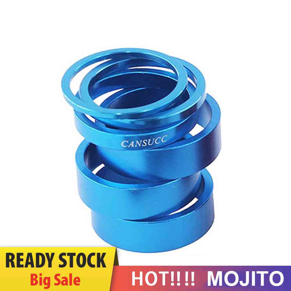 Cansucc 6pcs Gasket Spacer Headset Fork Depan Sepeda Mtb 28.6mm