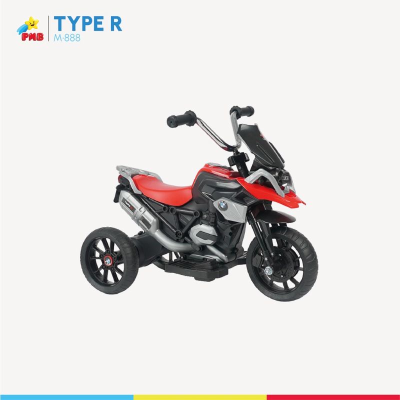 MAINAN MOTOR AKI ANAK PMB M888 RODA 3 TYPE R M-888 HARGA MURAH