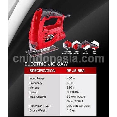 RYU MESIN JIGSAW WITH LASER GERGAJI TRIPLEK POTONG KAYU LISTRIK JIGSAW