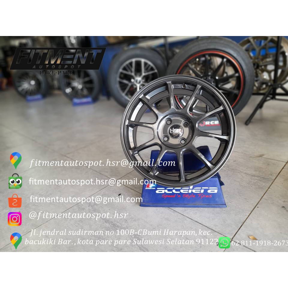 JUAL VELG MOBIL TERLARIS VARIASI TYPE ZERO 1318 HSR R16X7 H4x100 ET42 DGM FREE PASANG