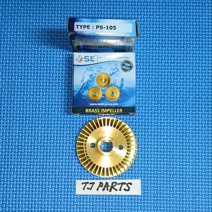 Impeller/Kipas Mesin Pompa Air Shimizu 100/126/130 Watt, Kuningan