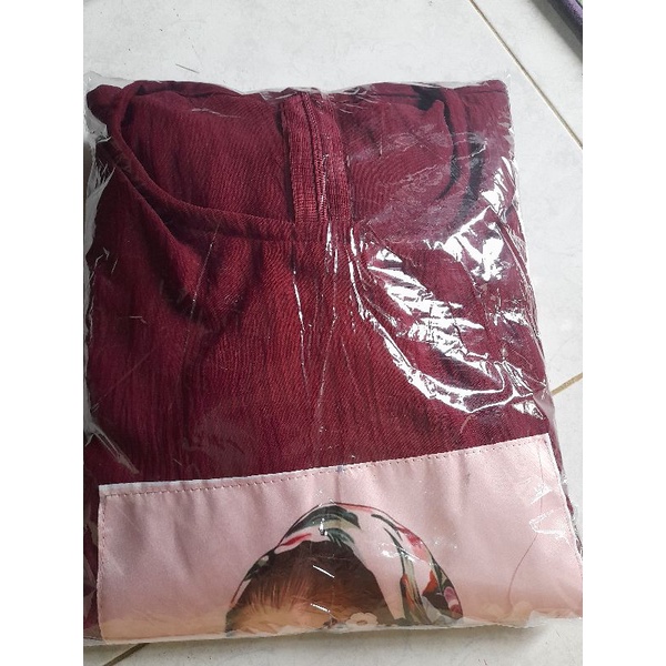 One Set Crinkle Airflow Sablon / Setelan Crinkle Sablon