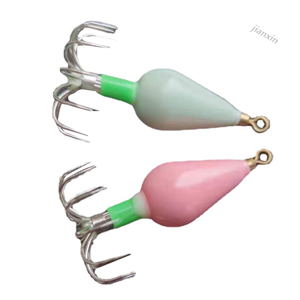 [Jianxin]  Sleeve Umpan Pancing Cumi-Cumi Bahan Metal Ringan