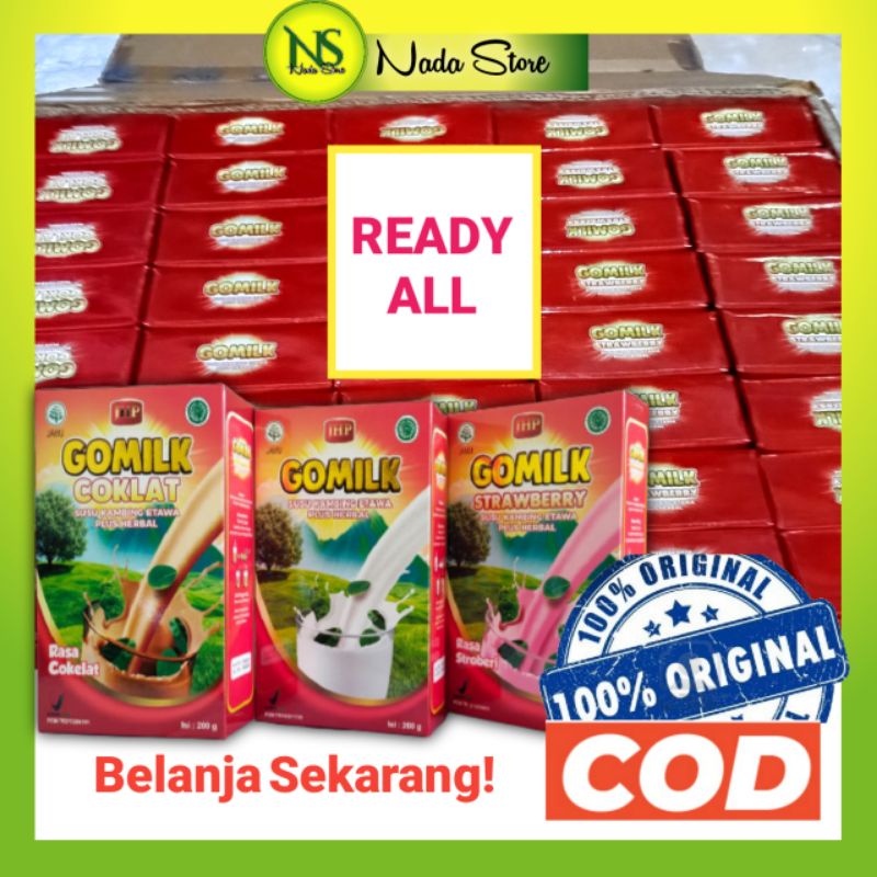 

[BISA COD] susu kambing etawa GOMILK plus herbal alami rasanya lezat disukai anak-anak hingga lansia berkhasiat tidak bau amis/prengus