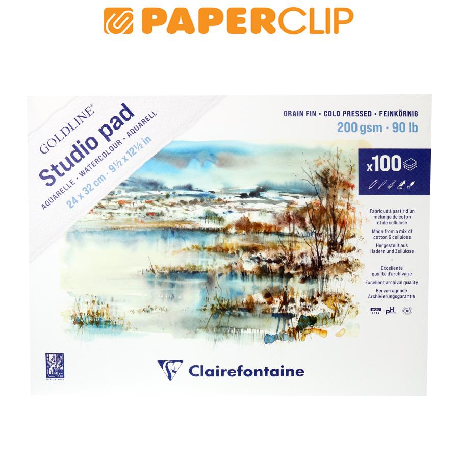 

WATERCOLOUR STUDIO PAD GOLDLINE CLAIREFONTAINE 421/1021Z 200GSM