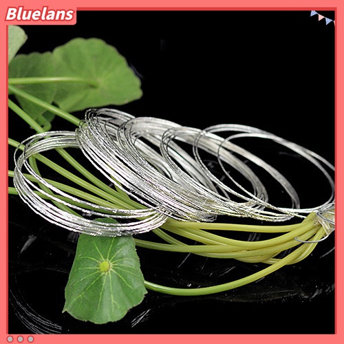 100 Pcs Gelang Bangle Kawat Baja Lapis Perak