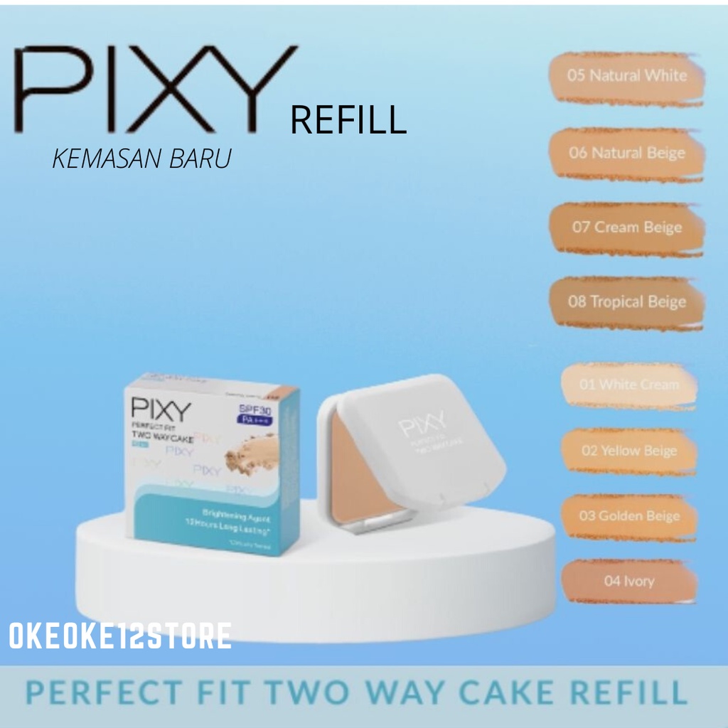 Bedak pixy refill kemasan isi ulang