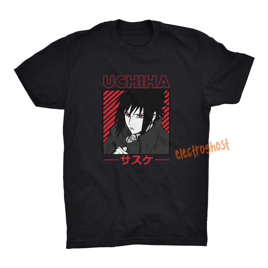 Kaos Anime Naruto Uchiha Sasuke Kaos Distro Premium Original