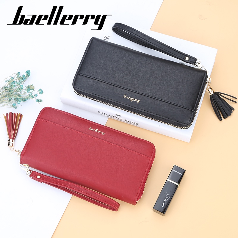 BAELLERRY N5525 Dompet Wanita Panjang Bahan Kulit PU Leather Premium WATCHKITE WKOS