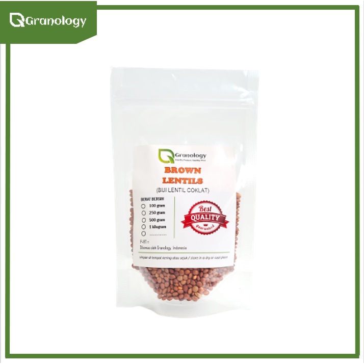 Kacang Lentil Coklat / Brown Lentil (100 gram) by Granology