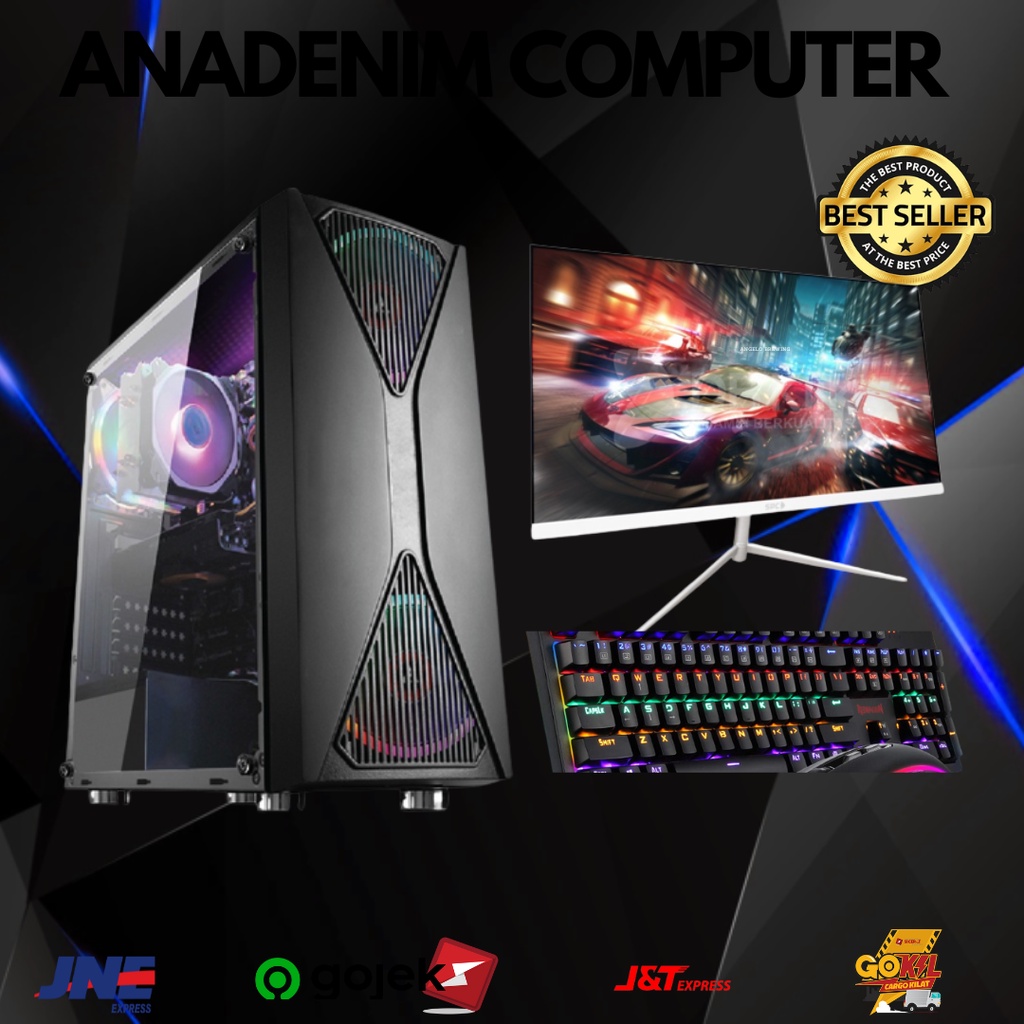 PC Rakitan INTEL Core i7 3770  RAM 8 II Monitor 24 Inch