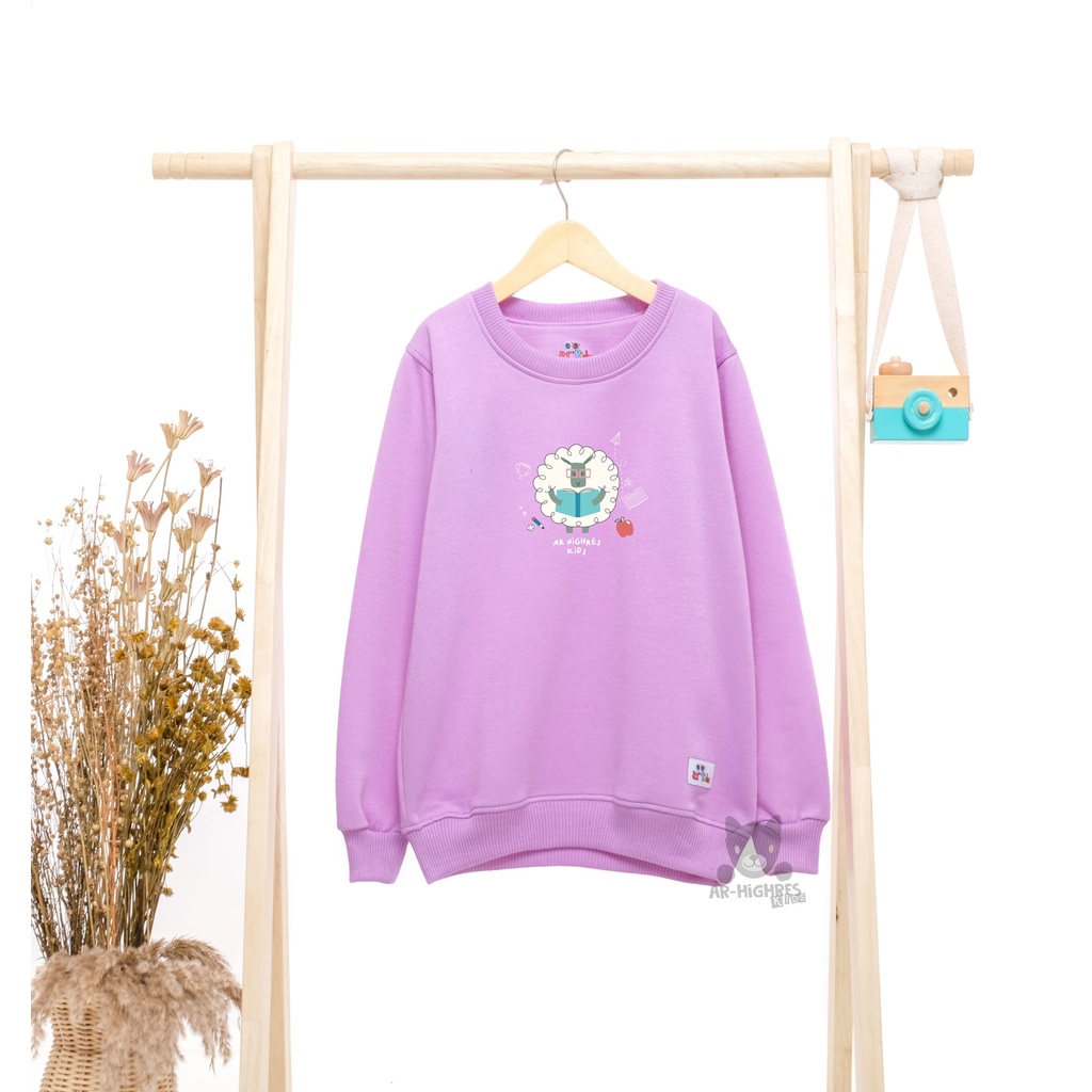 Sweater Anak Crewneck Laki-laki / Perempuan Motif Karakter Sheep