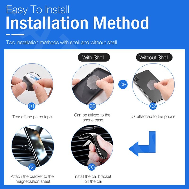 Bracket Stand Holder Handphone / Gps Magnetik Anti Slip Untuk Mobil