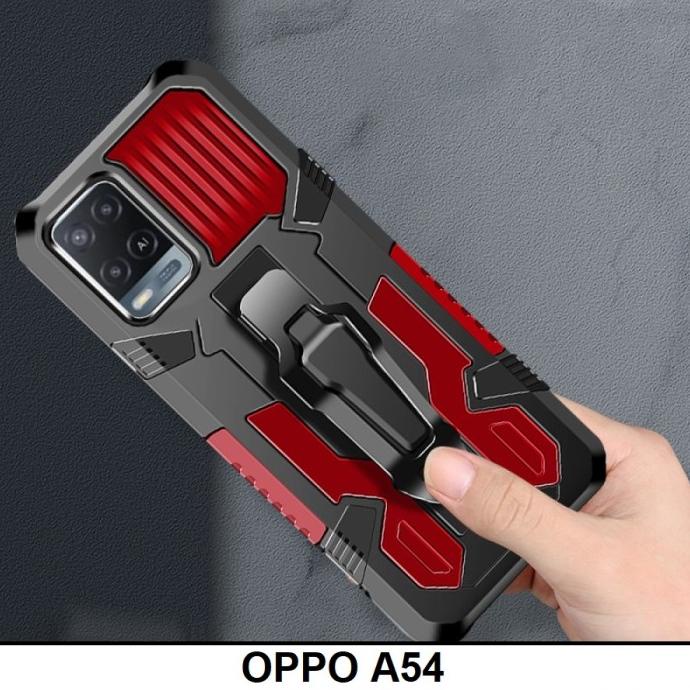 Casing For Oppo A54 Robot Kickstand Ring Belt Hardcase Cover Hard Case