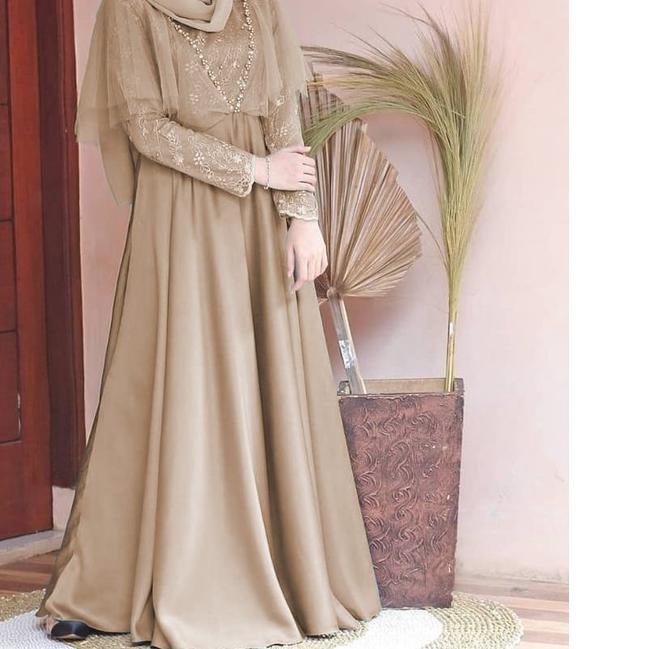 XC - Maxi Edeline / Maxi Tile Mutiara / Maxi Terbaru / Maxi Dress Edeline / Gamis Pesta