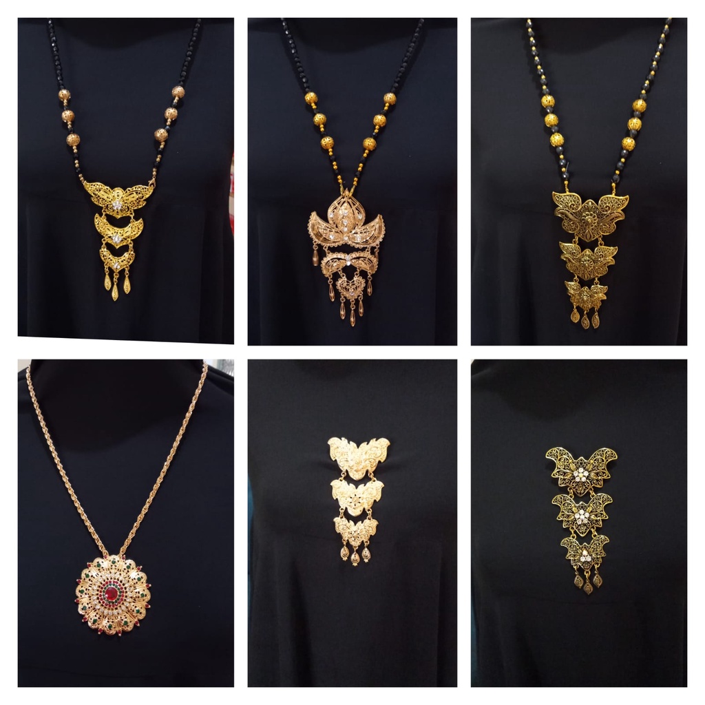 BROSS kebaya, Kalung kebaya, Kalung India, Bross susun 3, Bross pengantin,