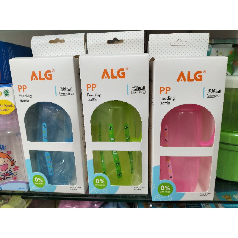 Botol Susu Slim Neck lengkap Botol+Nipple+Sedotan+Pegangan Botol BPA Free 250Ml