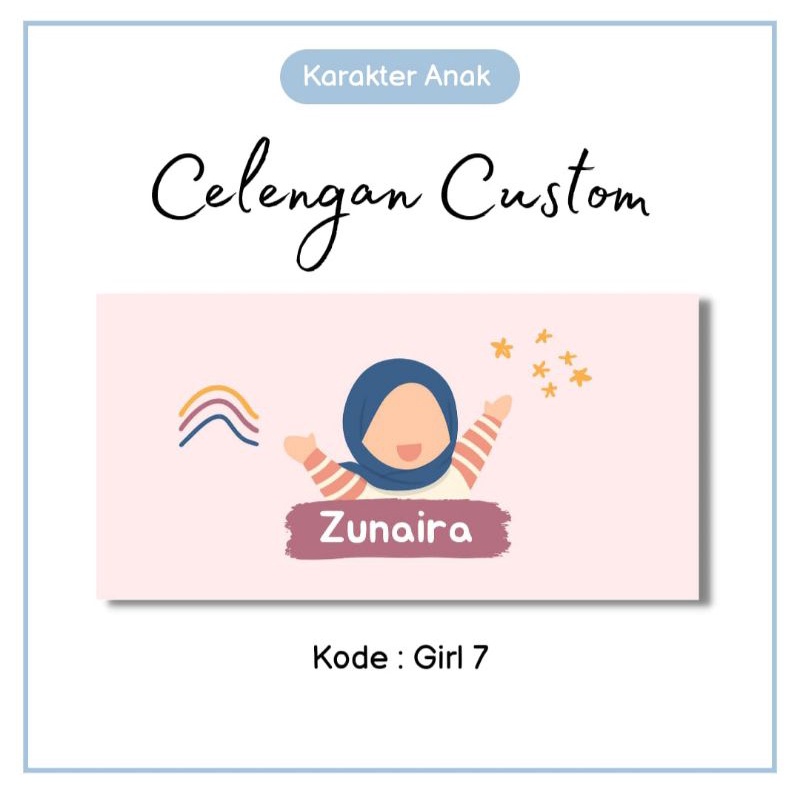 PO celengan Custum Nama karakter anak cewe