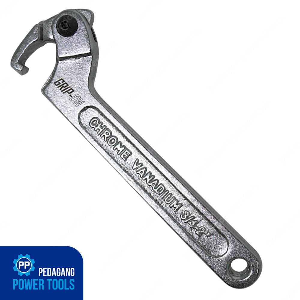 GRIP ON KUNCI KAIT KOMSTIR 3/4&quot;-2&quot; ADJUSTABLE HOOK WRENCH KAIT MOTOR