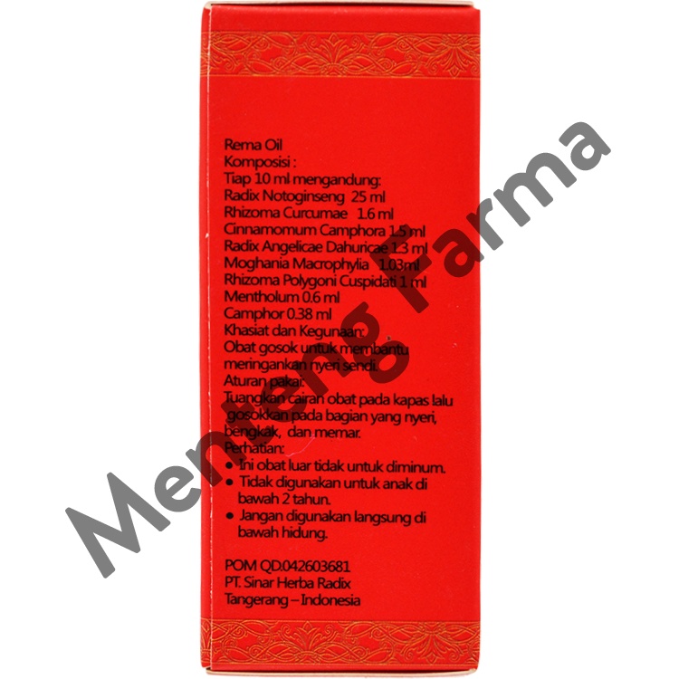 Rema Oil - 30ml - Obat Gosok Patah Tulang dan Keseleo