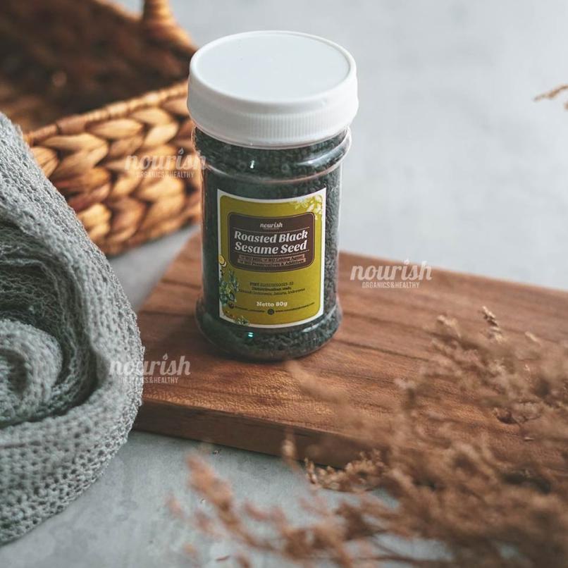

✨BIG SALE✨ Roasted Black Sesame Seed 70gr / Wijen Hitam Panggang gas !!