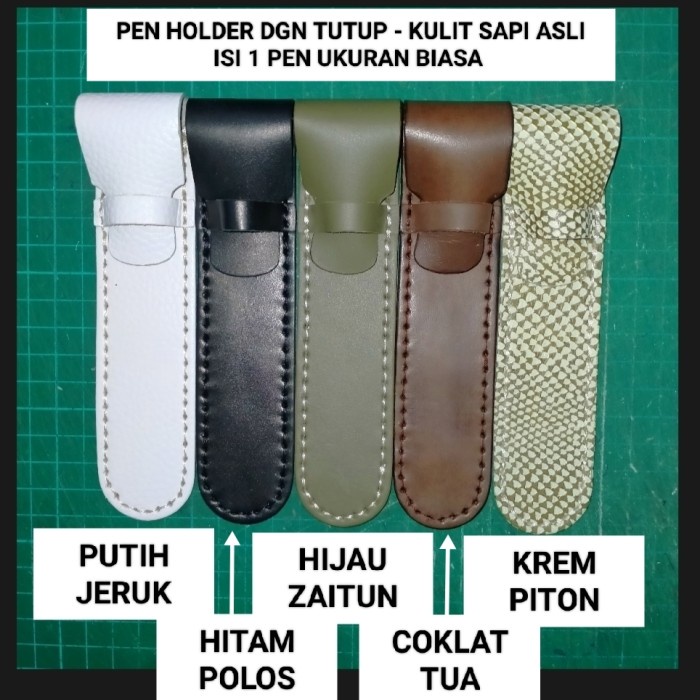 

Stationery Pen Holder Pen Sleeve Sarung Pen With Cover - 1 Pen