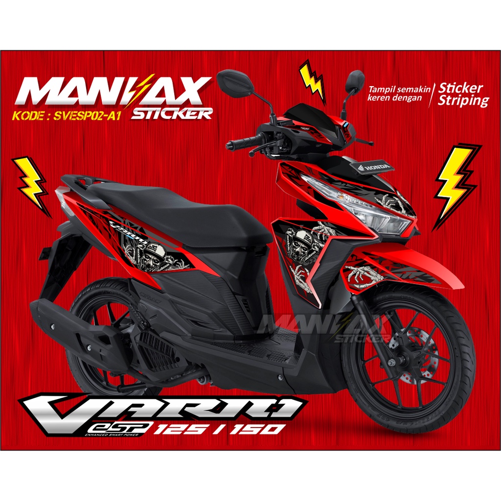 STRIPING VARIO 125 150 LED - STIKER STRIPING VARIASI VARIO 150 2015-2017