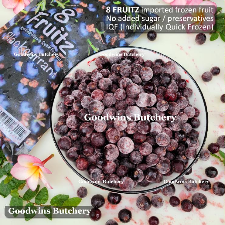 

8Fruitz BLACKCURRANT imported frozen fruits IQF buah beku 8 Fruitz 500g