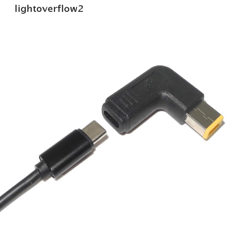 (lightoverflow2) Adapter Power DC Plug USB-C Ke Universal Untuk Laptop Lenovo Asus