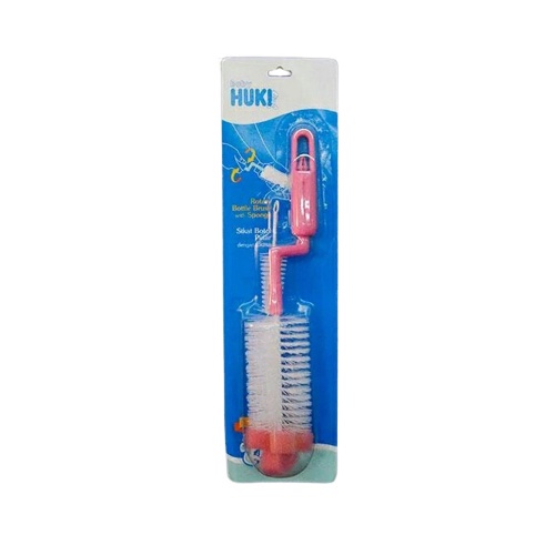 Huki Rotary Bottle &amp; Nipple Brush l Sikat Botol