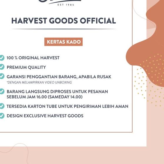 

BUY 3 GET 4 Kertas Kado Harvest / Wrapping Paper Brown Craft - Autumn
