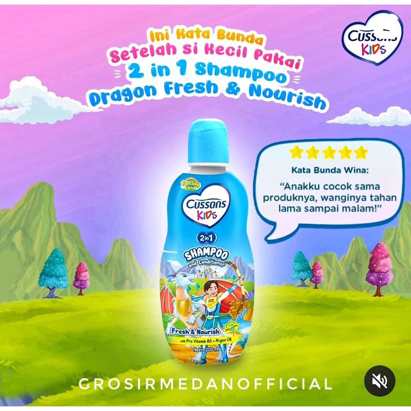 CUSSONS KIDS SHAMPOO 100 DAN 200 ML - SAMPO ANAK HARUM WANGI MENYEHATKAN RAMBUT - RAMBUT HARUM LEMBUT INDAH BERKILAU MUDAH DIATUR