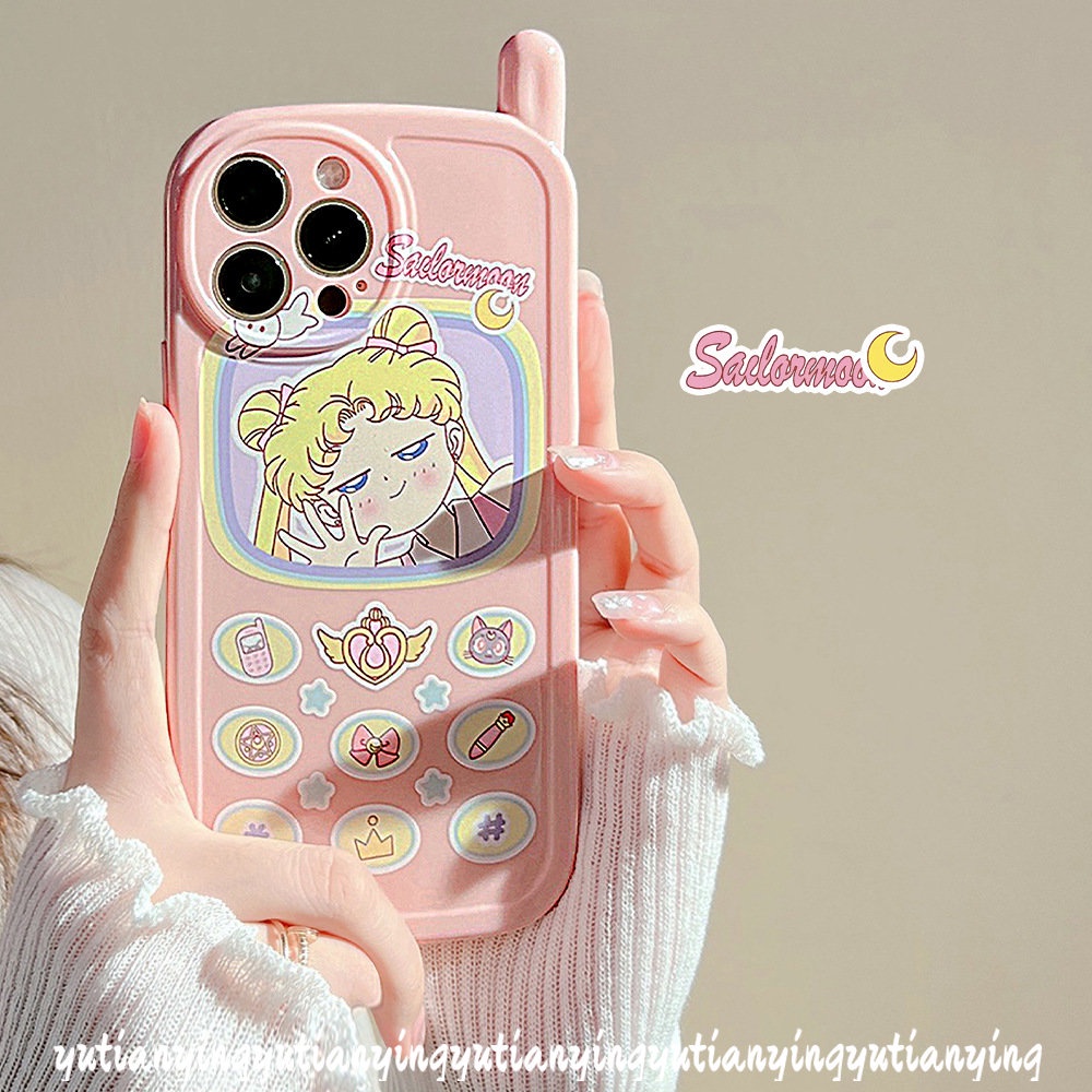 Soft Case Hp Gambar Sailor Moon Model Jepang / Retro Untuk IPhone 11 / 12 / 13 / 14pro MAX / XR / 7 / 8plus / X / XS MAX / SE